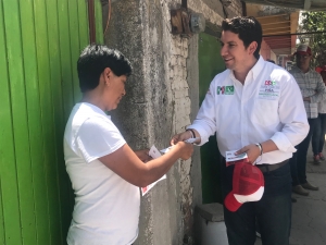 Visita Juan Carlos piña comunidad de La Palma y Senegal de Palomas