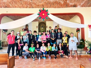 Corredores agradecen a la virgen de Guadalupe